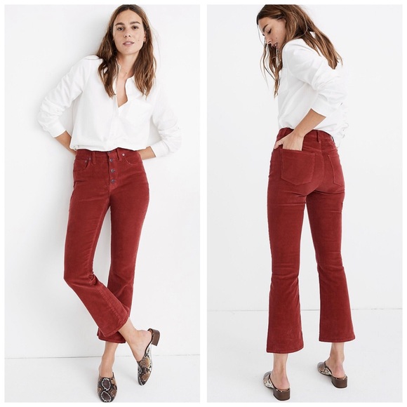 MADEWELL Cali Demi Boot Corduroy Jeans - Picture 1 of 7